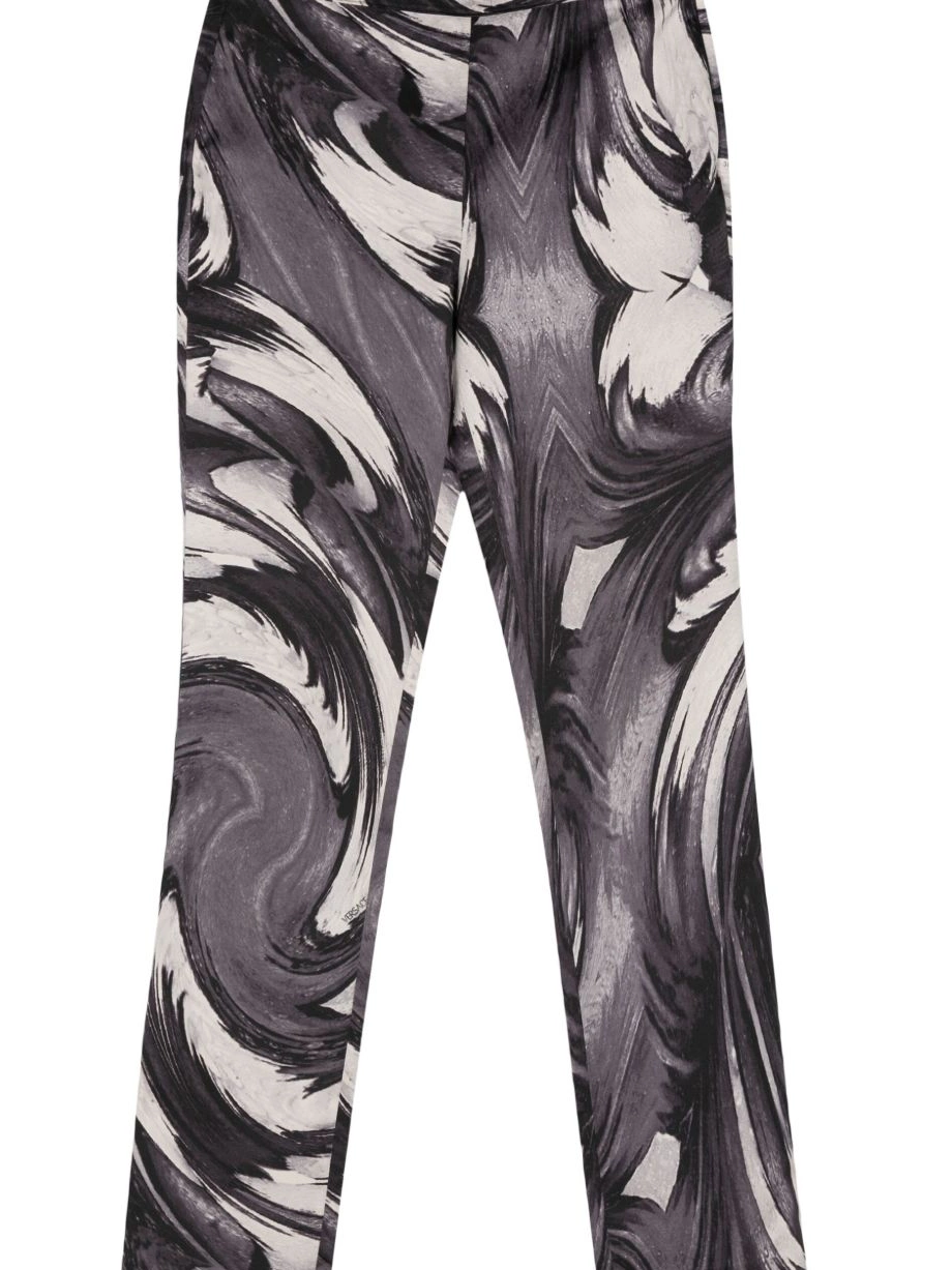 Cheap straight trousers Versace abstract-print Women 2000s 0616